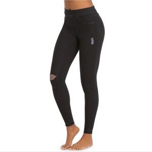 Spanx Distressed Denim Skinny Jeans